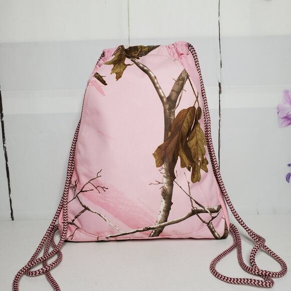 Realtree Camo Cinch Drawstring Canvas Knapsack Gym Bag - Picture 9 of 9